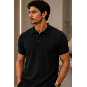 Polo Tricot Slim Masculina Premium Elegante