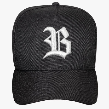 Boné Snapback BLCK WINGS Preto | Estilo Urbano com Logo Minimalista