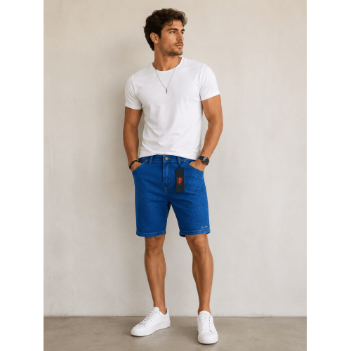 Bermuda Jeans Paco Lisa Escura – Estilo Clássico e Versátil Bermuda Jeans Paco Lisa Escura – Estilo Clássico e Versátil