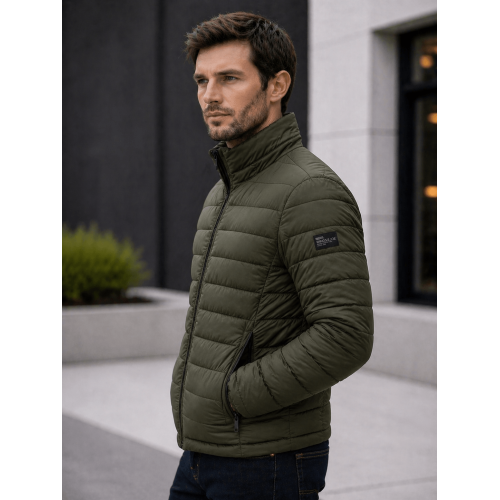 Jaqueta Masculina King&Joe Puffer Nylon Estofada Premium CARECA