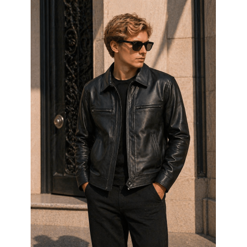 Jaqueta Vegan Leather Biker KJ Black | Estilo e Conforto Jaqueta Vegan Leather Biker KJ Black | Estilo e Conforto