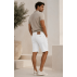 Bermuda Casual Premium White KJ – Estilo, Conforto e Versatilidade