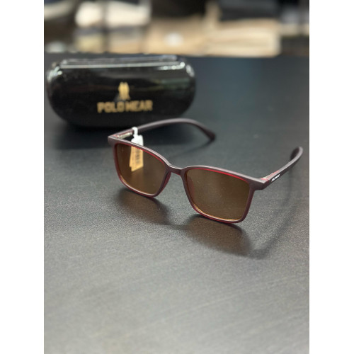 Óculos de Sol Polo Wear Marrom com Proteção UV | Acompanha Case | GS Exclusive