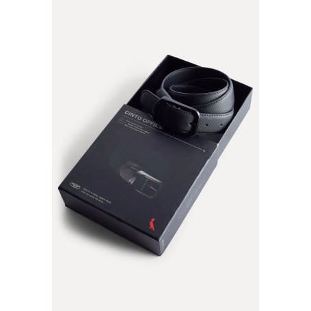 Cinto Reserva Office PR Couro Legítimo | Sofisticação Executiva | GS Exclusive