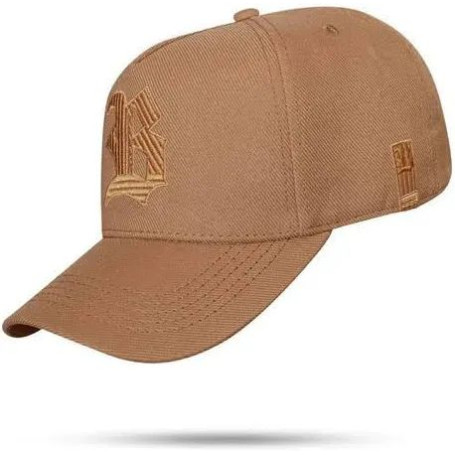 Boné BLCK Bege com Logo B | Estilo Minimalista e Versátil