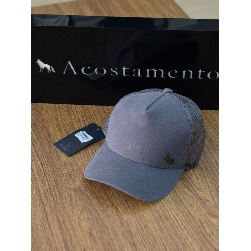 Boné Acostamento Cinza Chumbo Básico | Snapback Estiloso e Versátil Boné Acostamento Cinza Chumbo Básico | Snapback Estiloso e Versátil