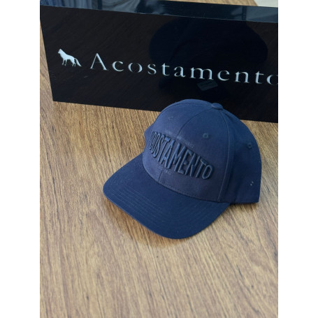 Boné Acostamento Azul Marinho | Snapback com Lobo Bordado Icônico