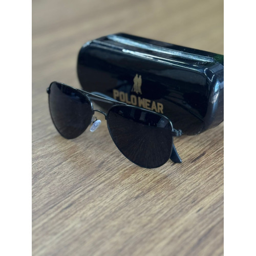 Óculos de Sol Polo Wear Aviator Lente Preta | Clássico e Estiloso | GS Exclusive Óculos de Sol Polo Wear Aviator Lente Preta | Clássico e Estiloso | GS Exclusive