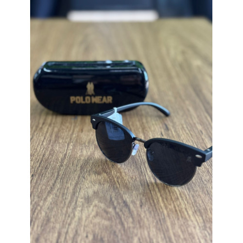 Óculos de Sol Polo Wear Preto Fosco | Estilo Minimalista | GS Exclusive Óculos de Sol Polo Wear Preto Fosco | Estilo Minimalista | GS Exclusive