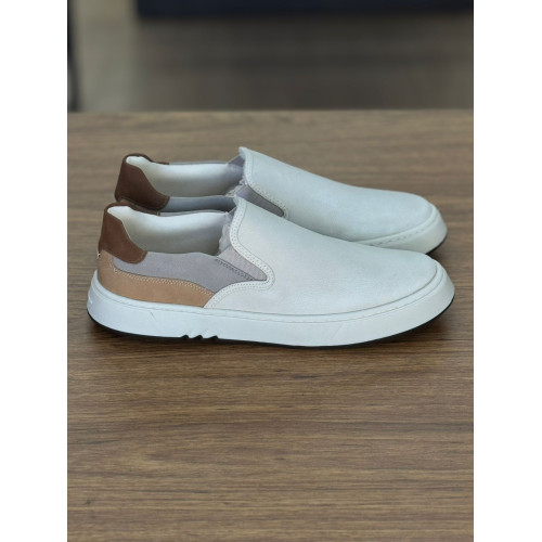 Tênis Sapato Yatch Couro Claro Masculino | 100% Couro Legítimo Tênis Sapato Yatch Couro Claro Masculino | 100% Couro Legítimo