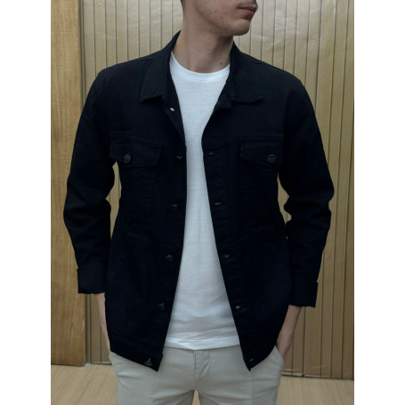 Jaqueta Jeans PACO Preta – Estilo Urbano e Atemporal