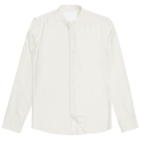 Camisa de Linho Gola Padre KJ BLACK Natural | Estilo e Leveza