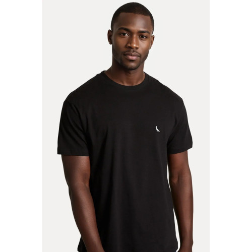 Camiseta Reserva Básica Masculina com Logo Silkado Pica-Pau Camiseta Reserva Básica Masculina com Logo Silkado Pica-Pau