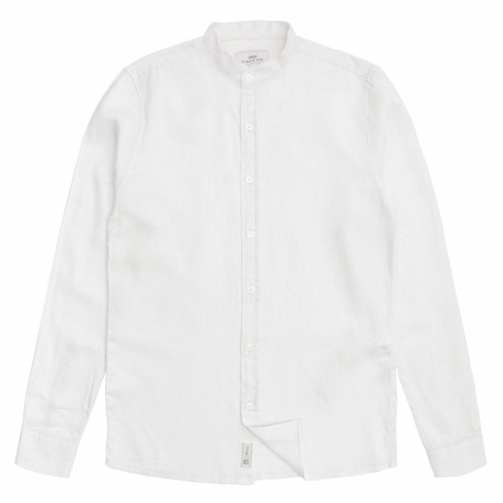 Camisa Gola Padre King Joe em Linho – Elegância Minimalista