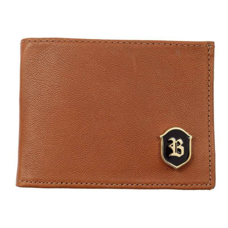 Carteira BLCK BRASIL 100% couro bege