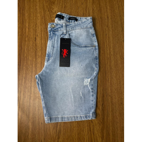 Bermuda Jeans Paco Clara Rasgada – Estilo Moderno e Despojado