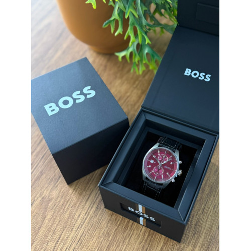 Relógio BOSS Pulse Couro 100% Masculino
