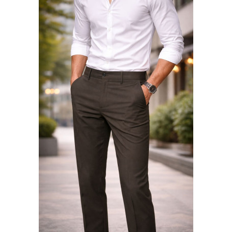Calça Alfaiataria Cetim Flex KJ Black Elegância Moderna