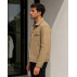 Jaqueta K&J Black Malha Ponto Trucker Masculina Moderna