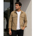 Jaqueta K&J Black Malha Ponto Trucker Masculina Moderna
