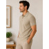 Camisa Polo Tricô Slim Masculina com Design Sofisticado