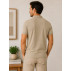 Camisa Polo Tricô Slim Masculina com Design Sofisticado
