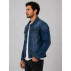 Jaqueta Jeans Trucker Vintage Masculina de Alta Qualidade
