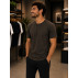 Camiseta Slim Fit KJ Black em Cotton Flex – Visual Sofisticado Camiseta Slim Fit KJ Black em Cotton Flex – Visual Sofisticado