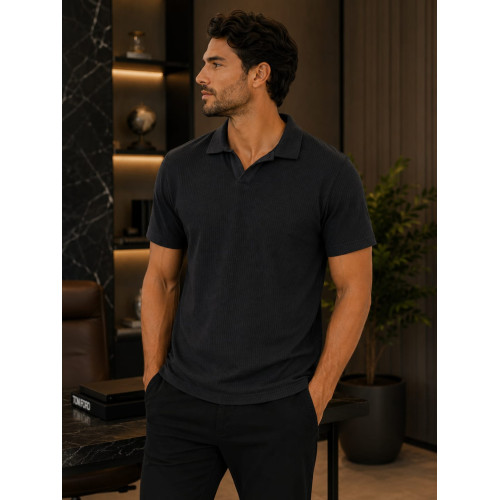 Camisa Polo Textura Tricot Sport – Estilo Moderno Masculino Camisa Polo Textura Tricot Sport – Estilo Moderno Masculino
