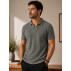 Polo King&Joe Malha Tricot Gola V Masculina Elegante e Confortável Polo King&Joe Malha Tricot Gola V Masculina Elegante e Confortável