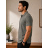 Polo King&Joe Malha Tricot Gola V Masculina Elegante e Confortável Polo King&Joe Malha Tricot Gola V Masculina Elegante e Confortável