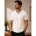 Polo King&Joe Malha Tricot Gola V Masculina Elegante e Confortável Polo King&Joe Malha Tricot Gola V Masculina Elegante e Confortável