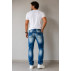 Calça Jeans Skinny Masculina Jogador Best Denim Estilo Moderno