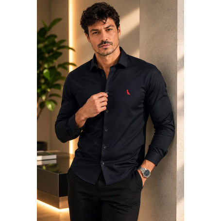 Camisa Reserva Enxuto Masculina | Casual Slim Premium 