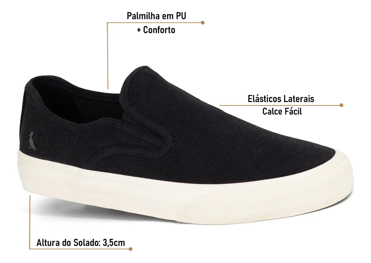 Tênis Reserva Mobi Slip On Masculino Confortável Tênis Reserva Mobi Slip On Masculino Confortável